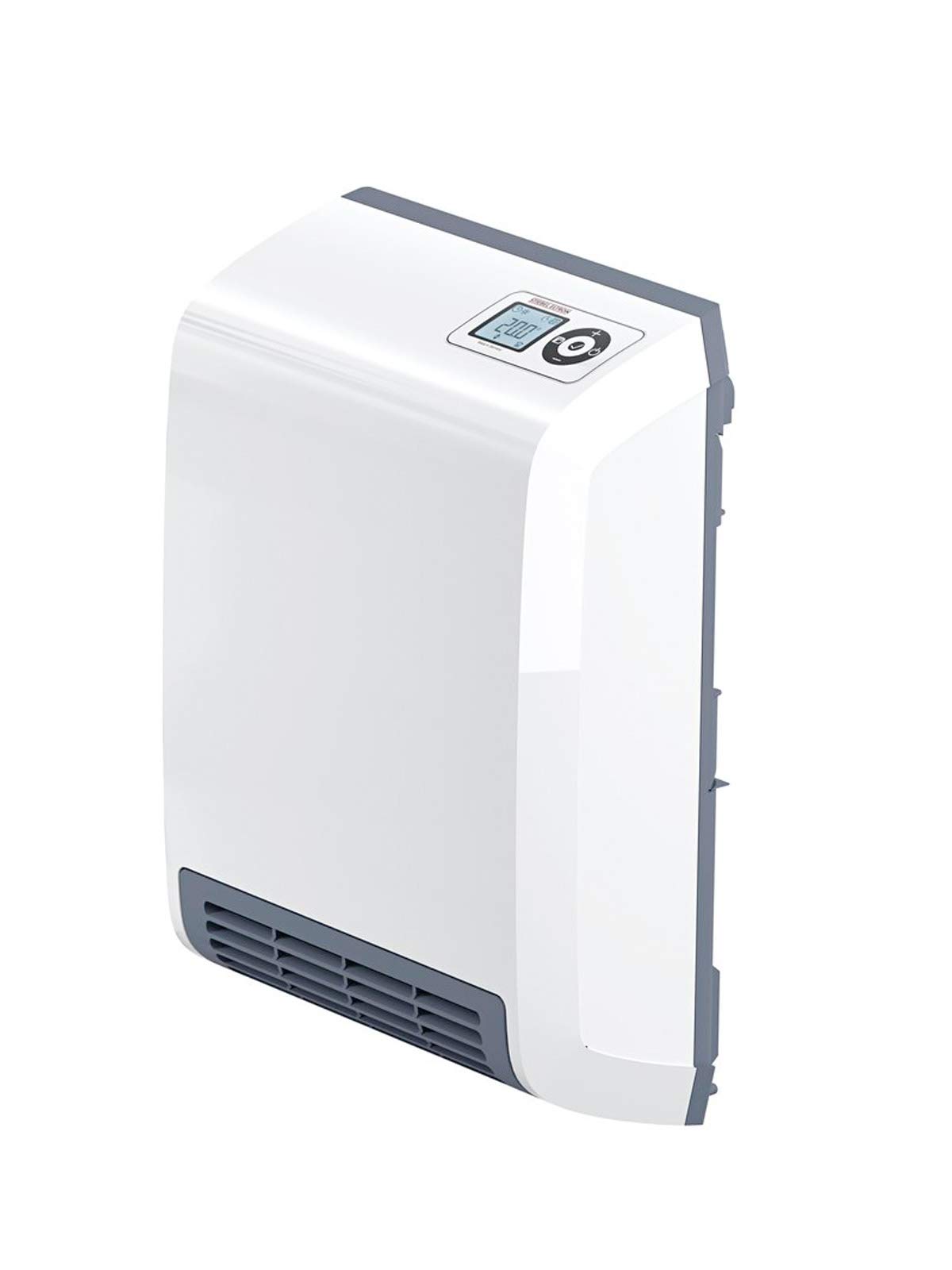 STIEBEL ELTRON Wall mounted rapid electric fan heater CK 20 Trend LCD for about 20 sqm, plastic, LED, 7-day timer, frost+overheating protection, open window detection, Lot 20 compliant, 236653, White
