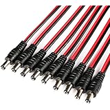 X-group 10pack 10 inch(30cm) 2.1 x 5.5mm Male DC Power Pigtail Connectors for CCTV Surveillance Camera