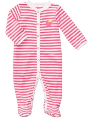 Baby Girl's Easy Entry Terry Sleep N Play