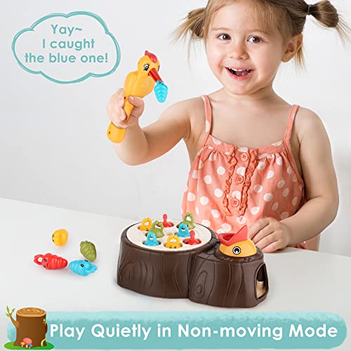 iPlay, iLearn Kid Woodpecker Feeding Toy, Sensory Development Fine