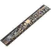 WQAPVHBG 15cm/6.3in Multifunctional PCB Ruler, Copper and Plastic Multifunctional Measuring Tool, Double Sided Multifunctional Scale Ruler for Wire Gaging
