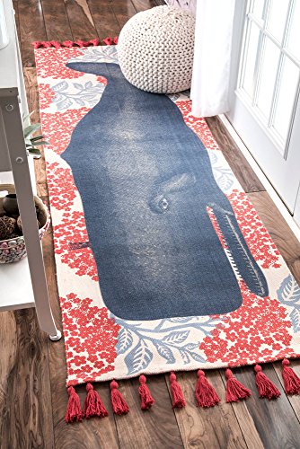 nuLOOM-Thomas-Paul-Printed-Flatweave-Cotton-Fabled-Whale-Runner-Rug-2-8-x-8-Multi 51ZyGuAPYTL