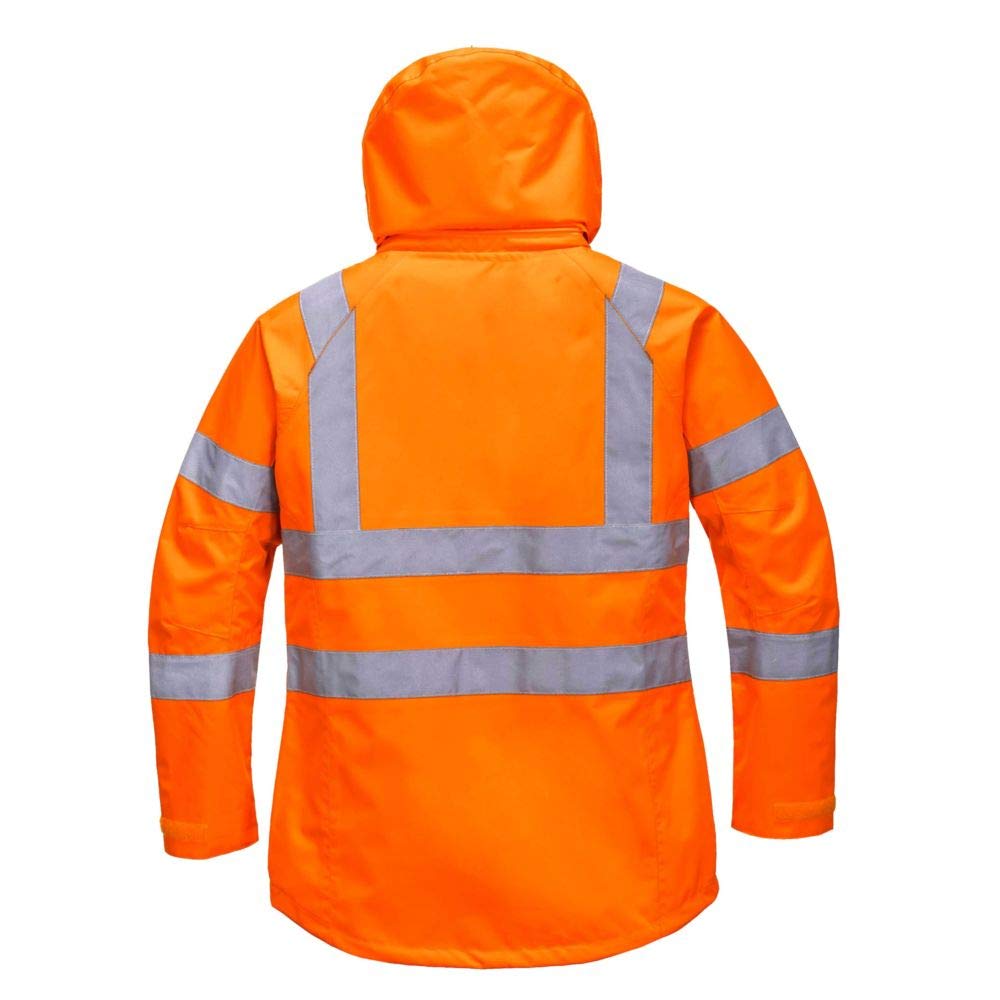 Portwest LW70ORRM Ladies HiVis Breathable Jacket, Medium, Orange - Image 3