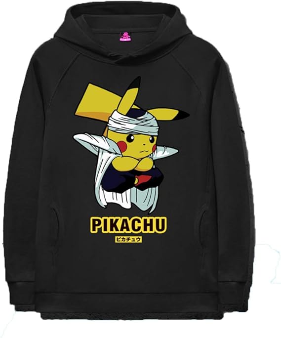 Amazon Co Jp ピカチュウ メンズ レディース パーカー 秋服 スウェット プルオーバー 長袖 シャツ 無地 通気性 ファッション ゆったり 服 ファッション小物