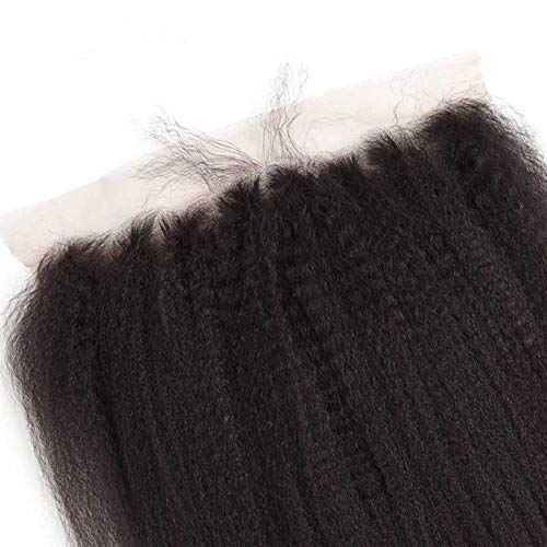 Forawme-Unprocessed-Brazilian-Kinky-Straight-Hair-Full-Lace-Frontals-Human-Hair-14-Inch-130-1B-Ear-To-Ear-Pre-Plucked-Lace-Frontal-Closure-With-Baby-Hair-13X4-Hair-Pieces