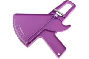 Harilla Personal 0-80mm Body Fat Loss Skinfold Caliper Charts Measurement, Purple