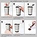 QcoQce Manual Coffee Grinder - Adjustable Hand Grinder - Ceramic Conical Burr Mill - Mini Portable Home Kitchen Travel Coffee Bean Grinder/Coffee Mill - Perfect Gift for Every Coffee Lover