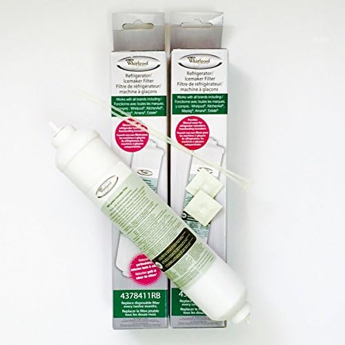 2-PACK 4378411RB Genuine OEM Whirlpool Universal Water Filter 4378411RP