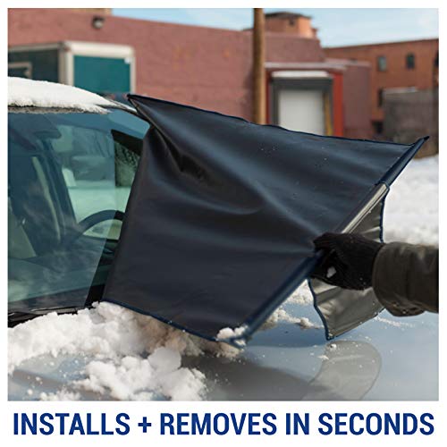 FrostGuard Plus Winter Windshield Cover with Builtin Security Panels