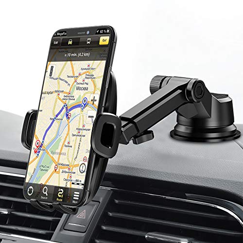 Mpow Dashboard Car Phone Mount, Windshield Car Phone Holder, 2 Suction