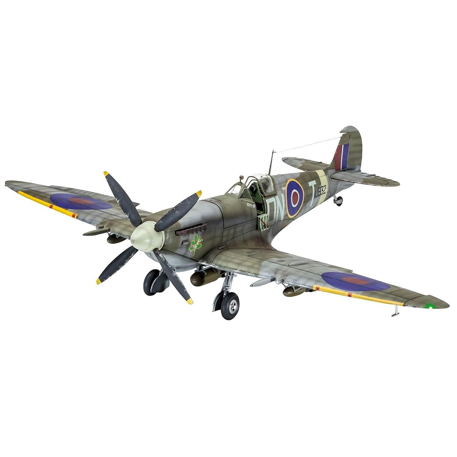 Revell 00457 Supermarine Spitfire Mk.IXc-Technik Model Kit with Electronics, Unpainted
