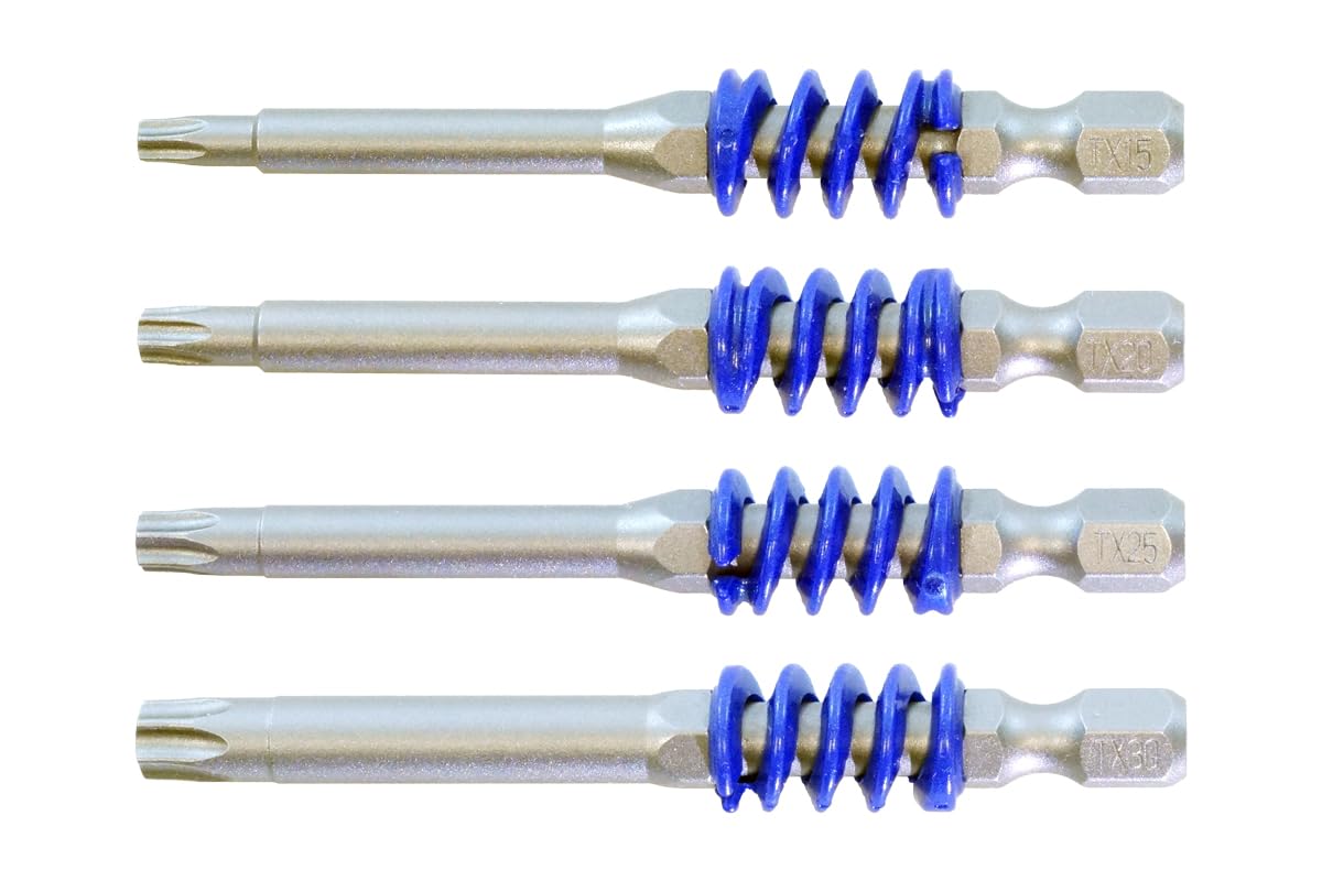 VESSEL Bits "Torsion" with Spring "Magnum" TX15, TX20, TX25, TX30 (Pack of 20)