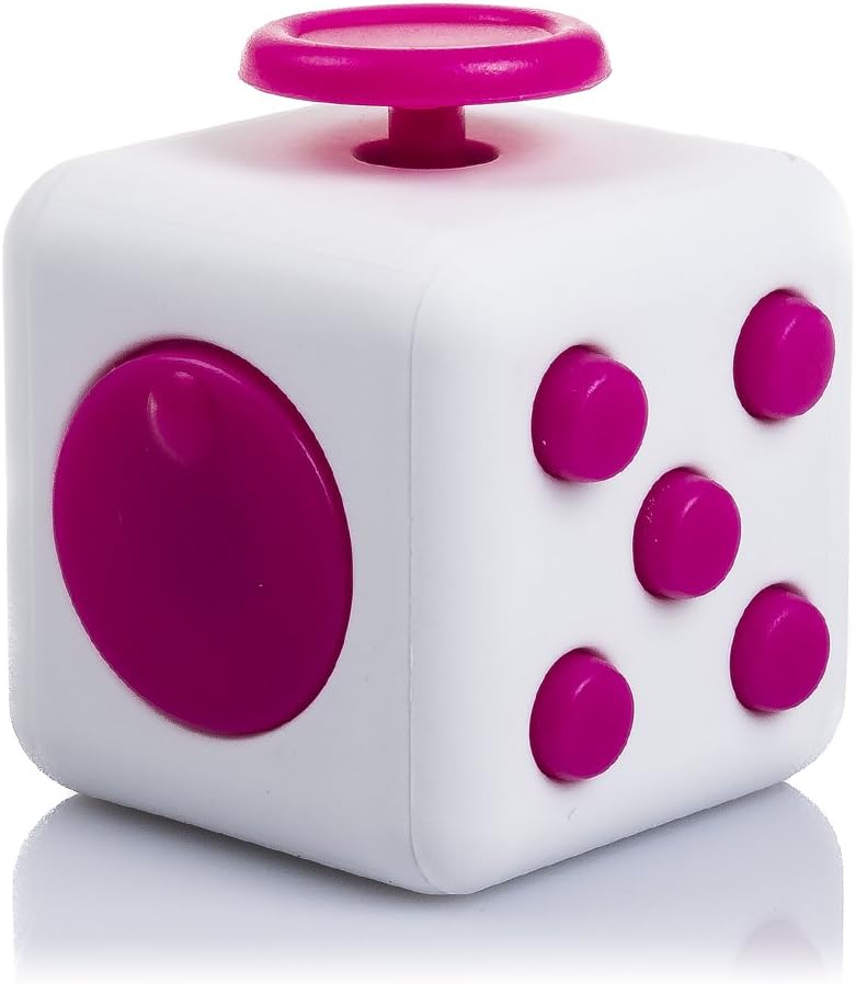 Dam Dmv094whitepink Fidget Cube Anti Stress Cube With 6 Relaxing Modules White Pink Dmv094whitepink Amazon De Spielzeug
