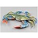 RAYNAG 1 Piece Artificial Plastic Crab, Simulated Sea Animal Home Party Decor Creative Gift, 6 Inch
