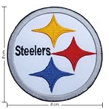 1 X Pittsburgh Steelers Logo Embroidered Iron Patches