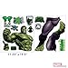 Decalcomania Marvel 10-Pc Incredible Hulk 25