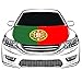 Portugal Flag Car Hood Cover 3.3X5FT 100% Polyester,Engine Flag，Elastic Fabrics Can be Washed,Car Bonnet Banner