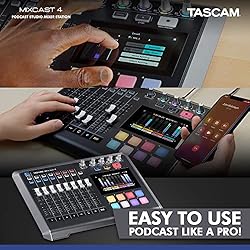 Tascam Mixcast 4 B Podcast Studio Mixer Station