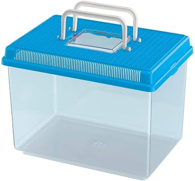 Ferplast GEO Large Plastic Aquarium Tank 6 L Terrarium for Small Animals Blue