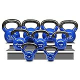 Yes4All Single Vinyl Coated Kettlebell Great quality for Cross Training, MMA Training, Home Exercise, Fitness Workout