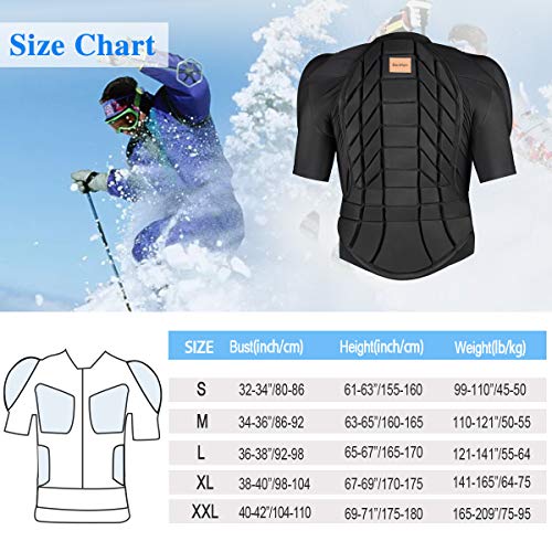 image for BenKen Skiing Anti-Collision Sports Shirts Ultra Light Protective Gear
