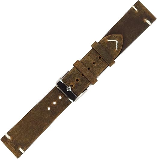 rustic leather watch strap