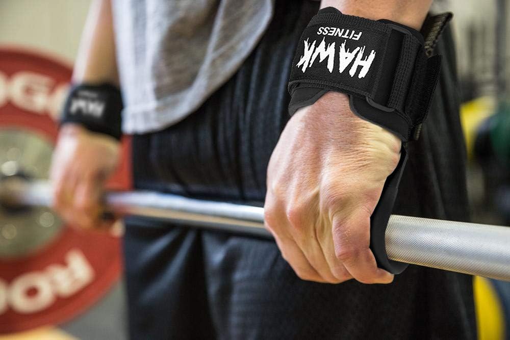 Weight Lifting Hooks Grips with Wrist Wraps & Straps Powerlifting Weightlifting Gloves Grip & Wrist Support for Deadlifts & Everyday Gym Workout : Sports & Outdoors