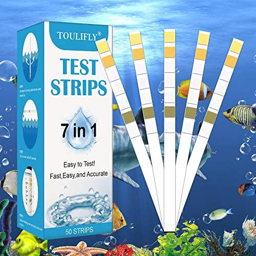 Aquarium Test Strips,Aquarium Test Kit,7Way Water Test Strips for