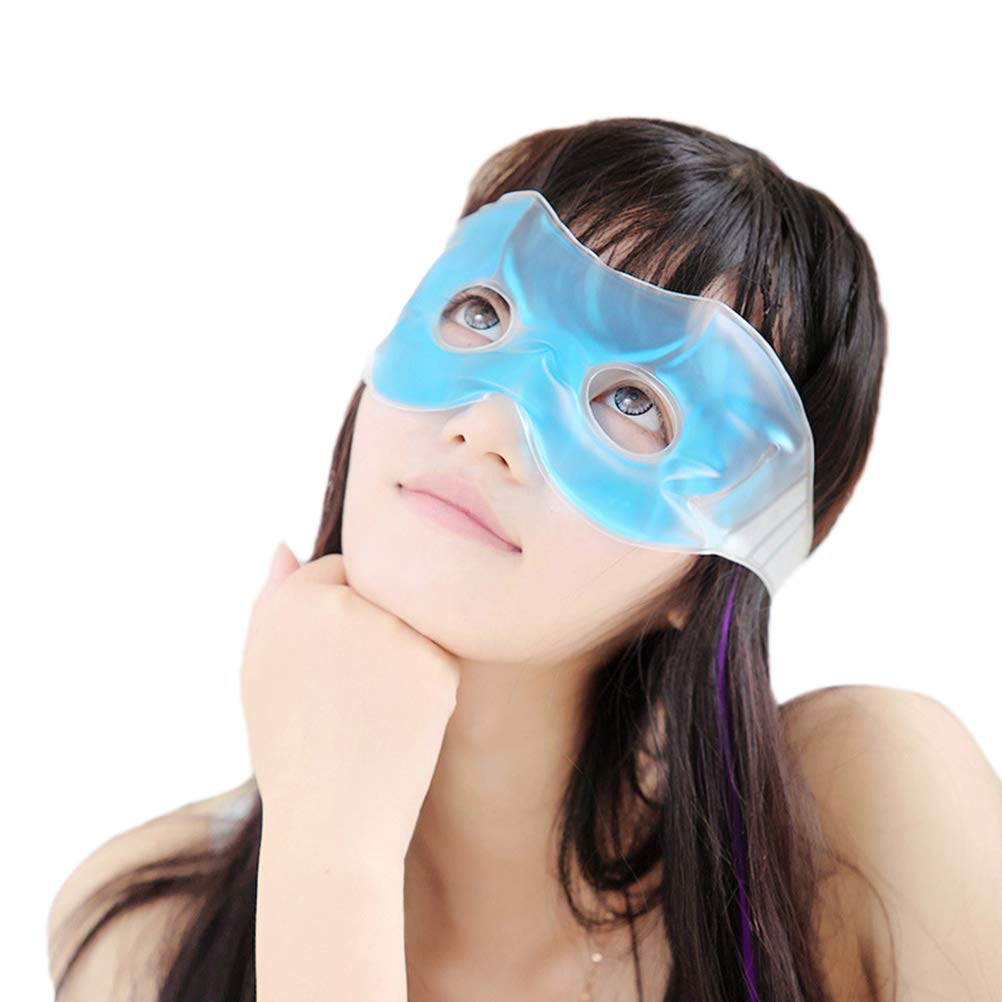 Kühlmaske Für Das Gesamte Gesicht – Wiederverwendbare Gelmaske Für Schwellungen & Augenringe | Kann Gekühlt Oder Erwärmt Werden | Ideal Bei Geschwollenen Augen & Entspannung