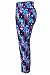 Women's Active Workout Capri Leggings Shorts Stretchy Tights(Blues,M)