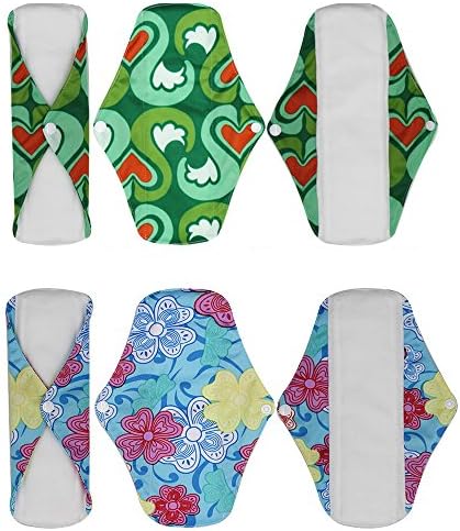 Menstrual Pads/Sanitary Pads 4 Pack Super Absorbency Reusable &amp; Water Proof Pads