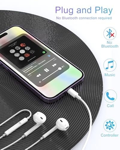 Iphone 12 No Earphones Wired Earbuds For IPhone, Apple