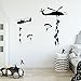 Army Wall Decals, Soldiers Parachuting from Helicopters Personalized for Kids Playroom, Children, Military Families
