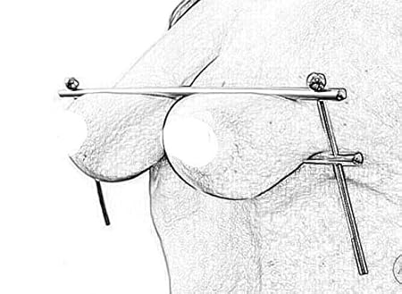 BDSM Adjustable Torture Play Clamps Cage Nipple Clips Breast Bondage Restraints Metal Nipple Toys