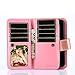 TabPow LG Aristo Case, 10 Card Slot - ID Slot, Button Wallet Folio PU Leather Case Cover with Detachable Magnetic Hard Case for LG Phoenix 3 / LG K8 2017 / LG Fortune/LG Risio 2 - Glitter Rose Gold