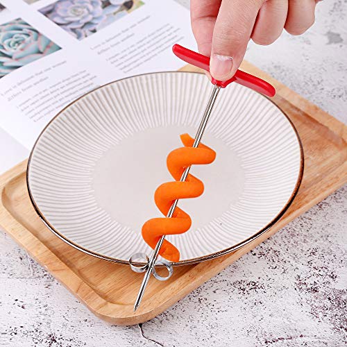 Stainless Steel Fruits & Vegetables Spiral Twist Knife Manual Spiral Carving Cutter, Kitchen