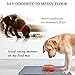 VIVAGLORY Pet Food Mat Silicone Dog Cat Bowl Mat Non-Stick Food Pad Small 19″ x 12″ Waterproof FDA Grade Pet Feeding Mat, Greythumb 2