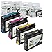 LD Remanufactured Ink Cartridge Replacements for HP 932XL & HP 933XL High Yield (Black, Cyan, Magenta, Yellow, 4-Pack) Compatible with HP Printer Model OfficeJet 6100