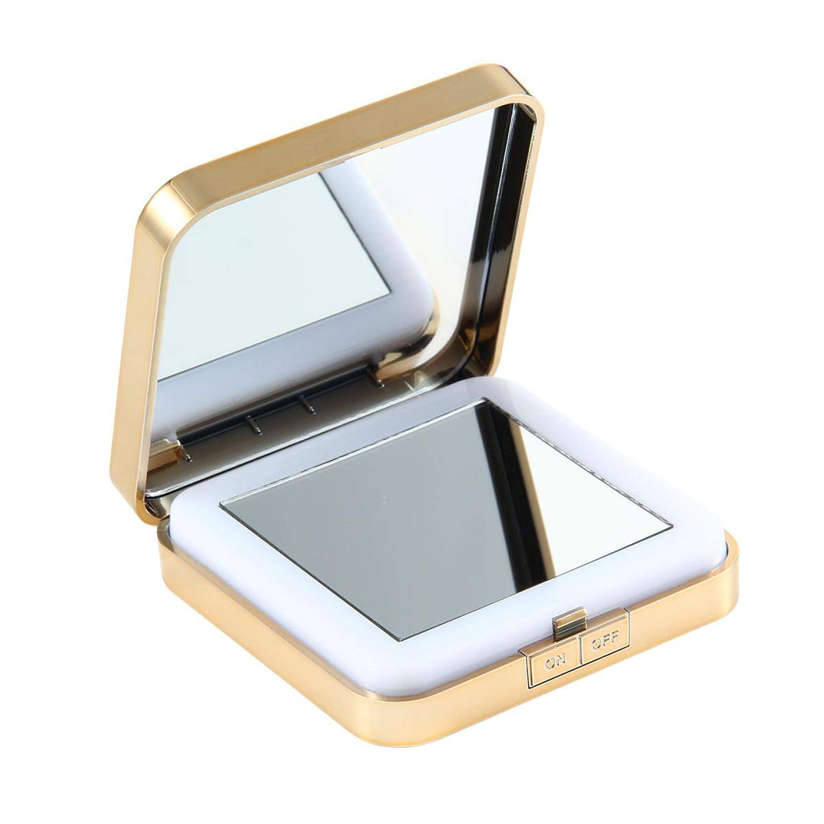  Led Folding Makeup Mirror1x 10x Lighted Travel