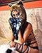 iHeartRaves Wolf Husky Animal Hood, Hat, Scarf and Paw Mittens Furry Hoodie (Electric Galaxy)