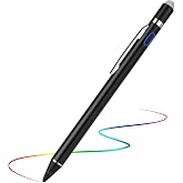 Stylus Pen for iPhone 17/16/15/14/13 Pro Max, Digital iPhone Pencil | Ultra Fine Tip with High Precision, 2-in-1 Fabric Magnetic Cap Pen Good for Drawing and Writing, Black