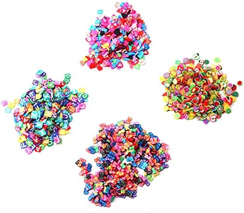 Oligex(TM) 1pack Nail Art 3D Fruit Flowers Feather Design Tiny Fimo Slices Polymer Clay DIY Beauty Nail Sticker Decorations Manicure T16