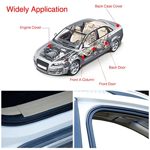 20 Feet AUSPA Car Weather Stripping, Self Adhesive Automotive Rubber