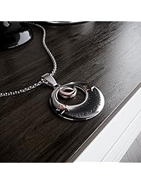 Colgante de collar "Te amo hasta la luna de ida y vuelta", el mejor regalo de joyería 19 pulgadas