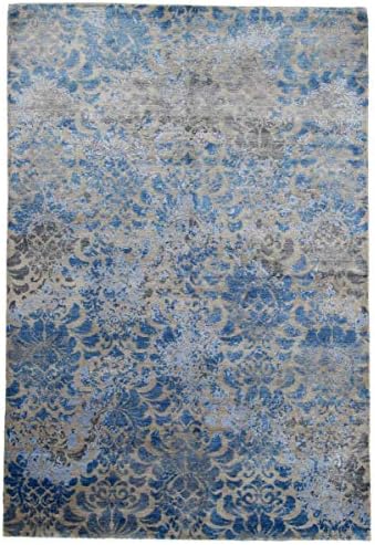 Nain Trading Sadraa 241x163 Oriental Rug Hand-Knotted Carpet Dark Grey/Dark Blue Indien Design Modern