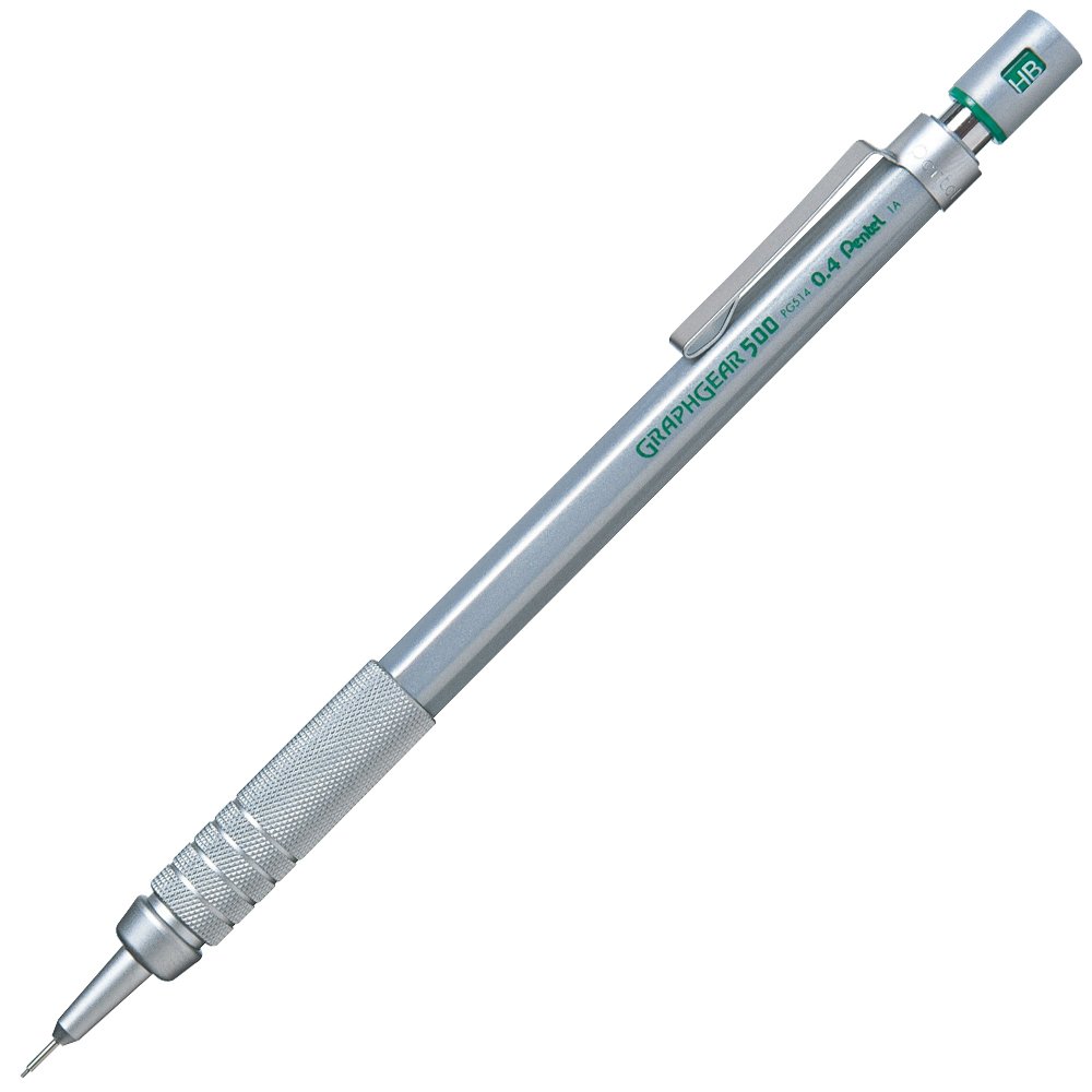 ぺんてる シャープペン グラフギア500 PG514 0.4mm シルバー の商品画像