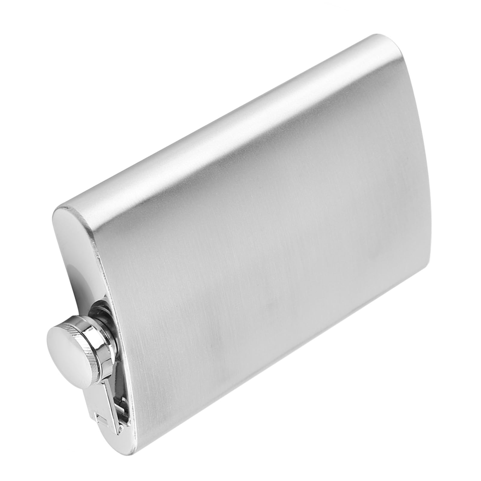 Socialme-EU Portable Liquor Storage Bottle for Hip Flask with Funnel for Men 7/8/10 Ounce Stainless Silver Wine Chata(10 Oz)