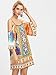 Milumia Women's Tribal Print Kimono Sleeve Geometric Tunic Boho Dress