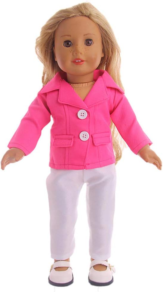 For Our Generation 18 inch American Girl Doll Clothing Set 2Pcs Coat+Pants,Dolls Outfits,Girls Pretend Play Toy Gifts