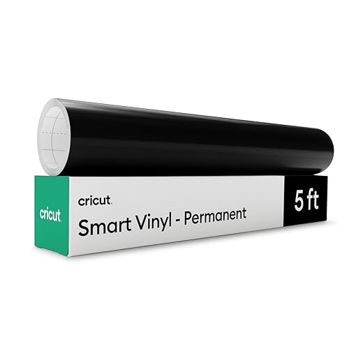 Cricut Smart Permanent Vinyl, Black (13in x 5ft) - for Maker & Explore Machines